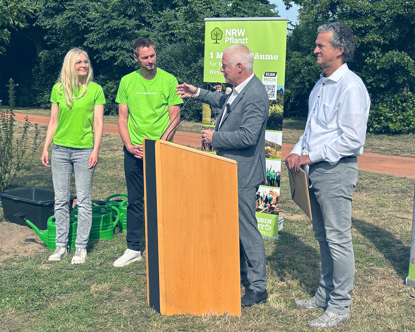 Bürgermeister NRW pflanz in Kempen