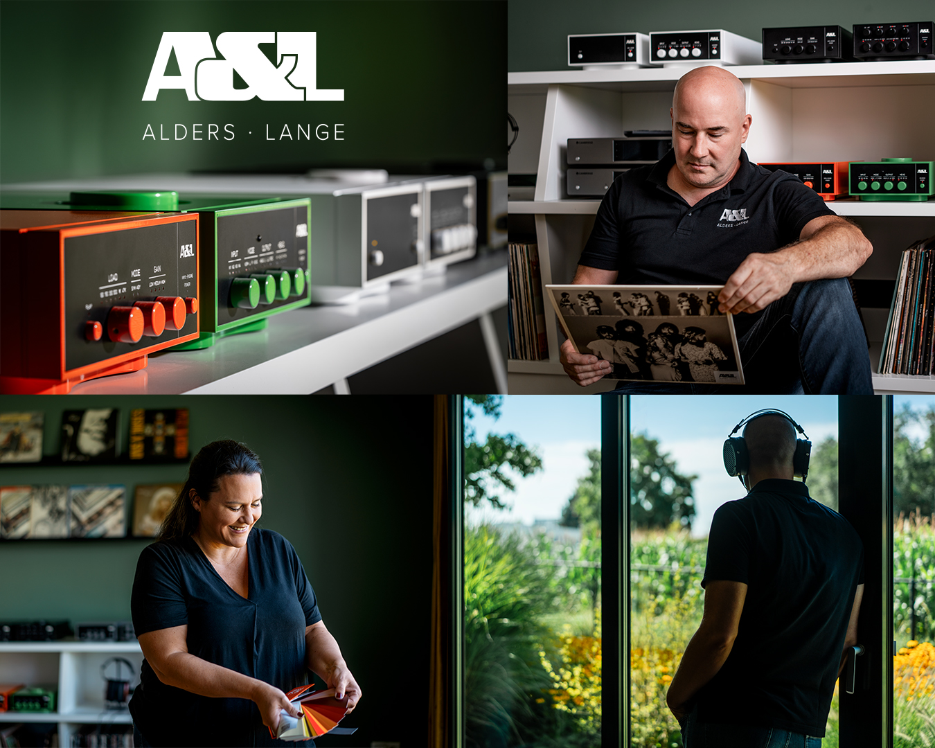 HiFi modern Mann Frau Musik hören