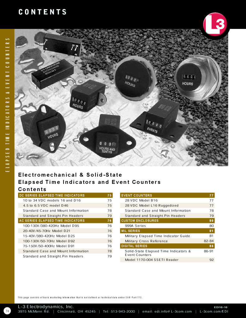 L3- Electrodynamics Time Indicators